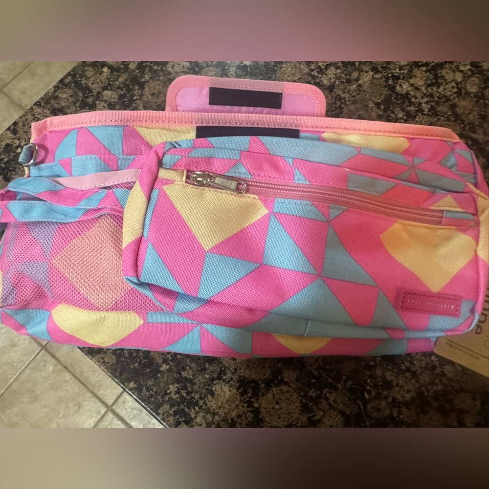 Stroller caddy - Colorful  Geometric !